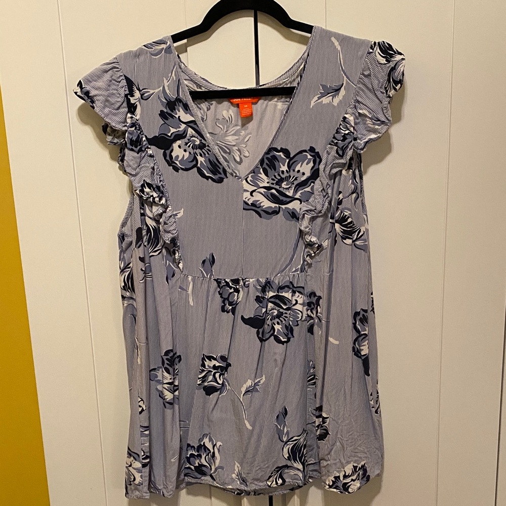 Joe Fresh Blue Floral Women's Blouse